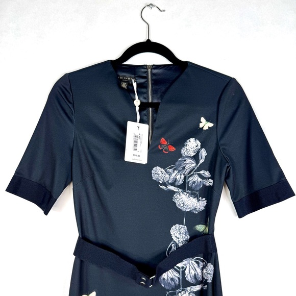 TED BAKER Niliano Narrnia Bodycon Dress - Sz 1 - Picture 6 of 16